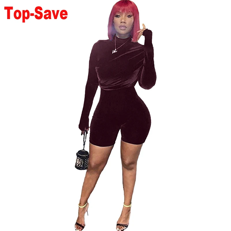 

Прямая поставка, Элегантный Повседневный женский сексуальный комбинезон, уличная одежда, облегающий однотонный вязаный спортивный комбинезон, бандажные шорты, комбинезон, комбинезон