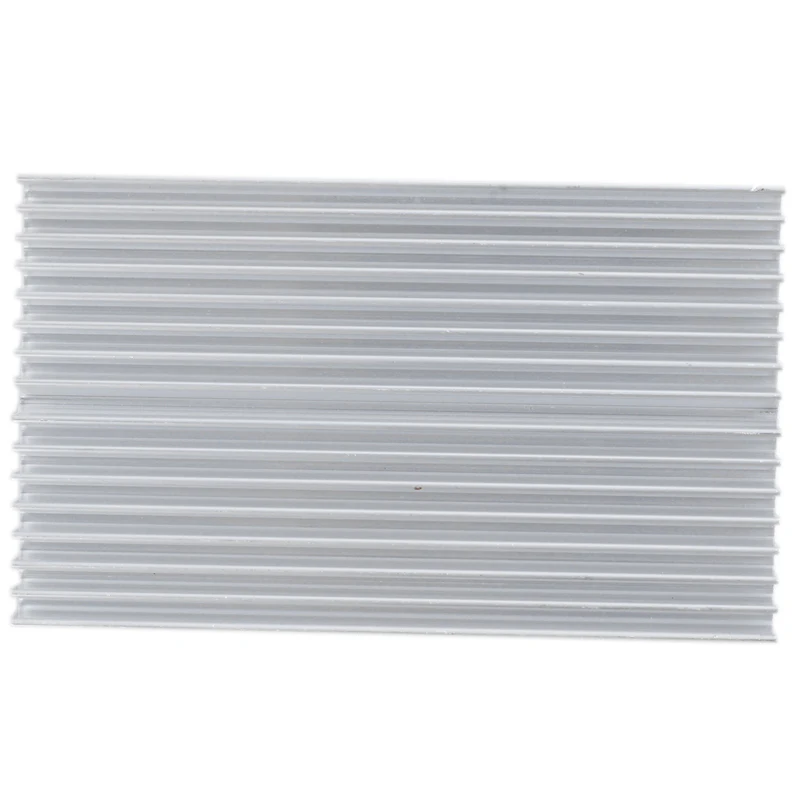

Silver Tone Aluminum Cooler Radiator Heat Sink Heatsink 100x60x10mm