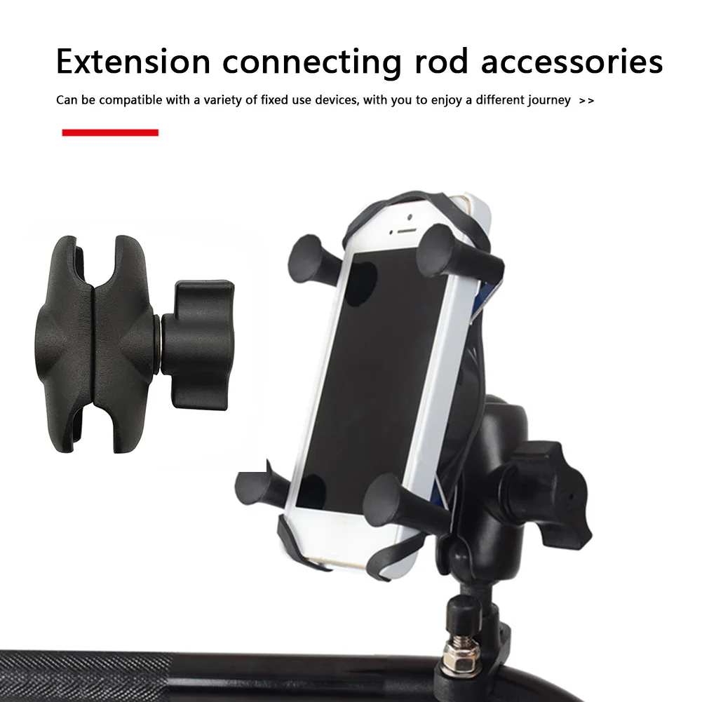 

Double Socket Arm 6cm 9cm 15cm Motorcycle Camera Extension Arm 1 Inch Ball Adapter for Bike Phone Holder Accessories