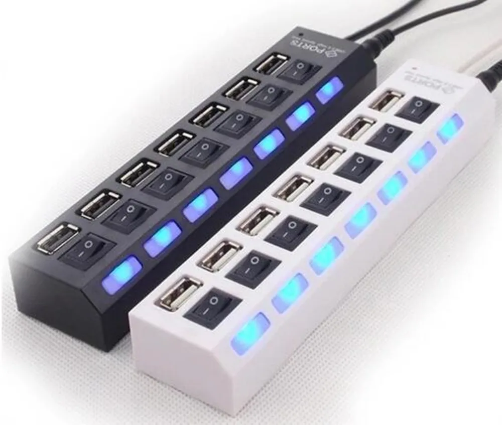 Usb адаптер с 7 портами 480 Мбит/с|Кабели для мобильных телефонов| |