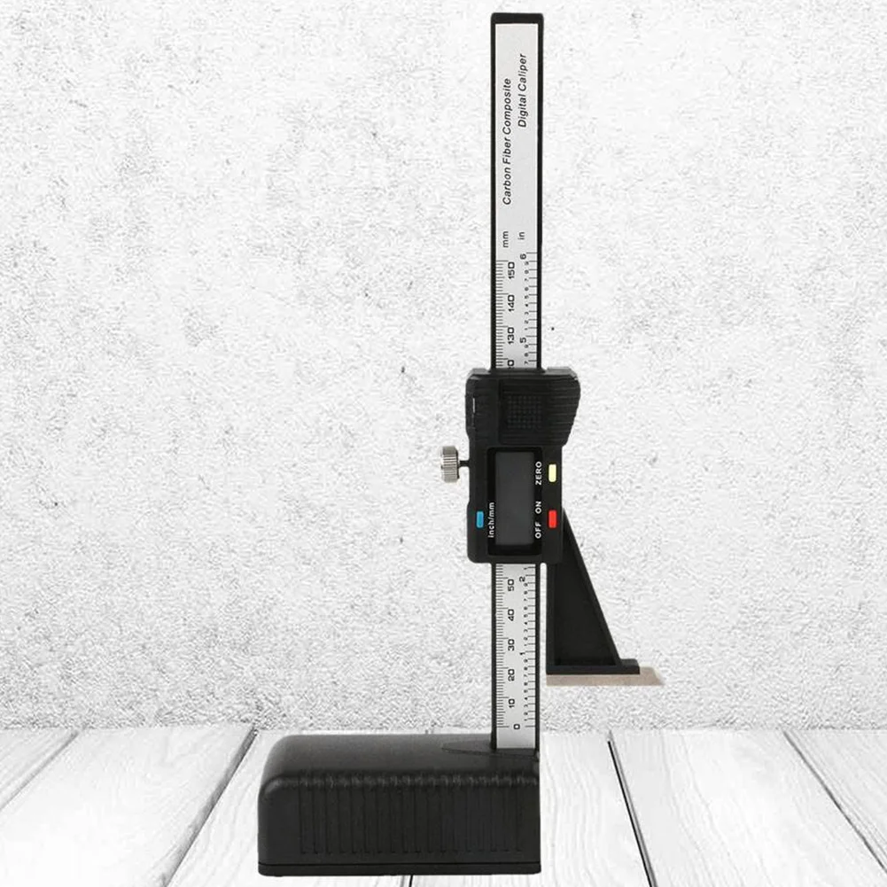 

Magnetic Plastic Electronic Mini Home 0-150mm/6" Wear-resistant Measurement Tools Digital Display Height Gauge Caliper Durable