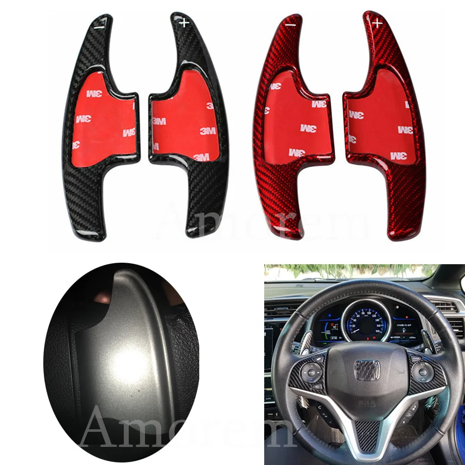 Рычаг переключения руля из углеродного волокна для Honda Vezel 2015 2016 2017 & City 2018 Jazz