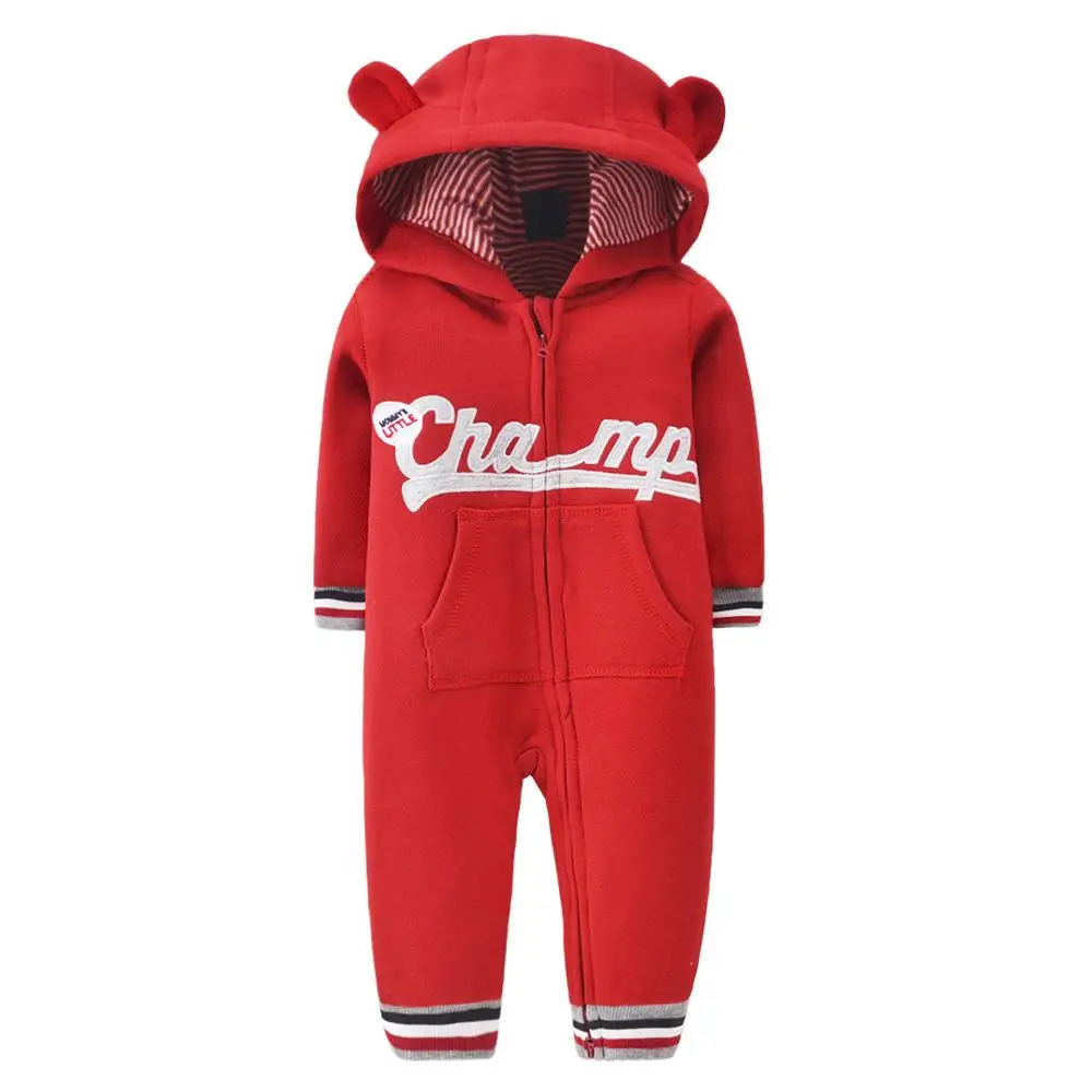 

Infant Baby Boys Girls Clothing Zipper Hooded Jumpsuit Romper Long Sleeve Onesie Outfit Autumn Winter Warm Clothes