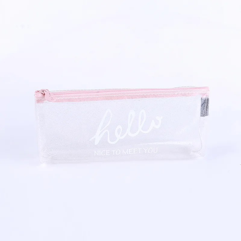 Прозрачные пеналы для девочек милый пенал из ПВХ С КАКТУСОМ Женская ручка