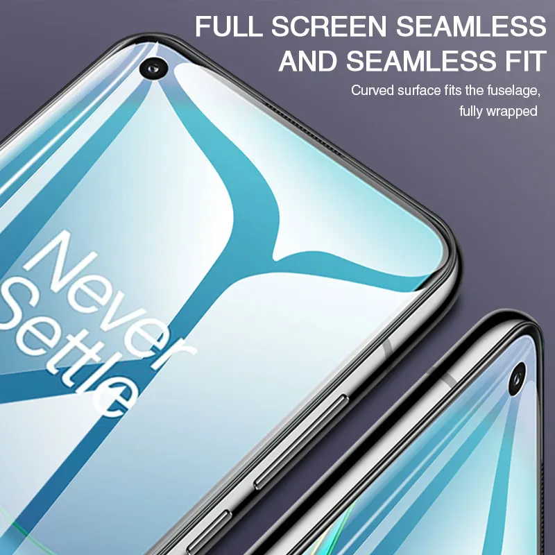Hydrogel Film on the Screen Protector For OnePLus 8 Pro 9 9R 7 6 5 Screen Protector For OnePLus 7T 6T 5T 8T Nord Protective Film