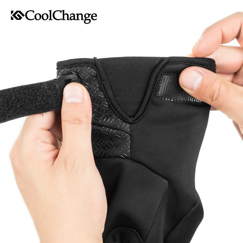 Перчатки CoolChange с гелевыми длинными пальцами велосипедные перчатки для MTB зимние