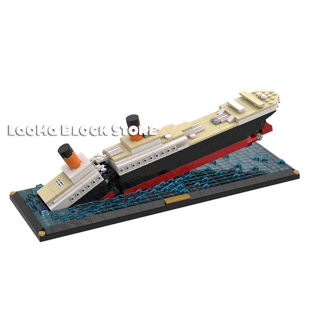 

MOC-51466 Titanic Sinking Scene Diy MOC Building Blocks Bricks Compatible MOC Series Christmas Gift Toys For Kids