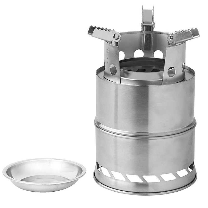 Походная плита походная дровяная портативная складная горящая из нержавеющей