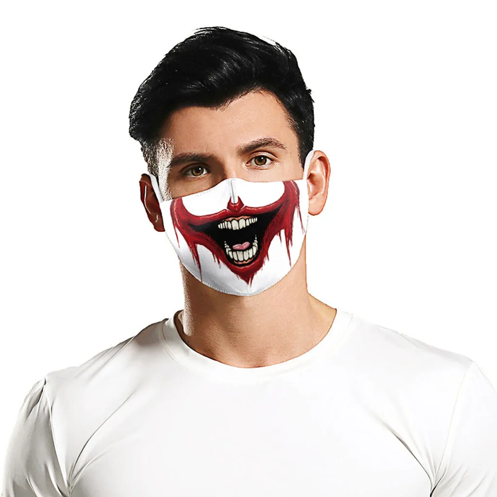 

Unisex Face Mask Seamless Dustproof Foggy Haze Print Face Maschere Skin friendly non-woven inner layer comfortable Face Cover