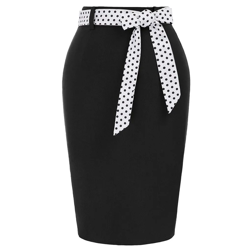 Черные юбки saia longa Женские винтажные faldas mujer moda одежда для работы эластичная jupe femme офисные юбки-карандаш spodnica# C9