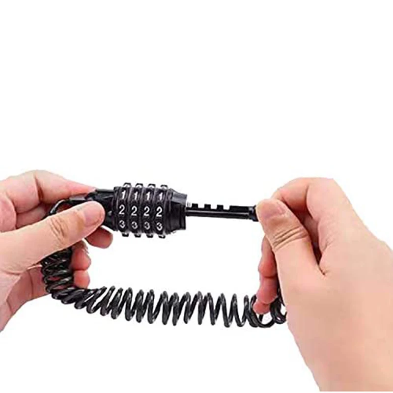 

2 Pack Bike Cable Lock, Portable Mini Bicycle Lock Anti-Theft Security 4 Digit Retractable Combination Long Lock Cable