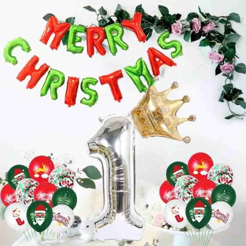 1 комплект Merry Christmas шары Санта Клаус Лось Рождественская елка Рождественские