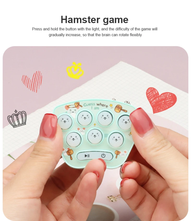 

【XDR】 Gadgets Toy Creative Puzzle Hit Gophers Memory Training Game Mini Funny Portable Educational Novelty Toys Children' Day