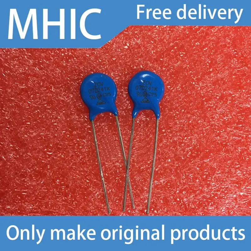 

100PCS/LOT Varistor 07D241K 7D241 Voltage 240V Varistor 241KD07 Resistance 07K241