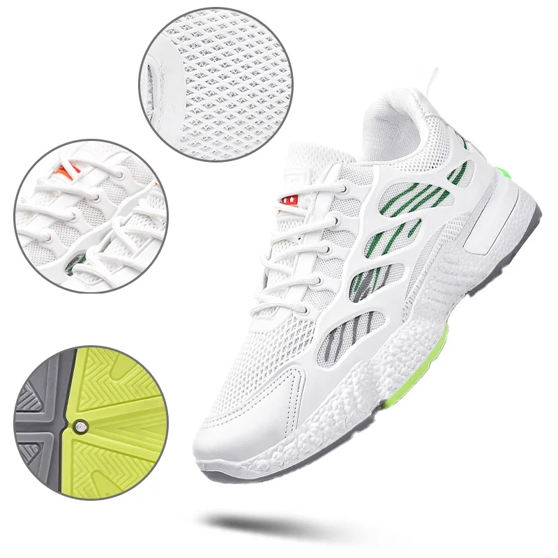 

Shoes men's summer platform trend comfortable running sneakers White Black hot selling