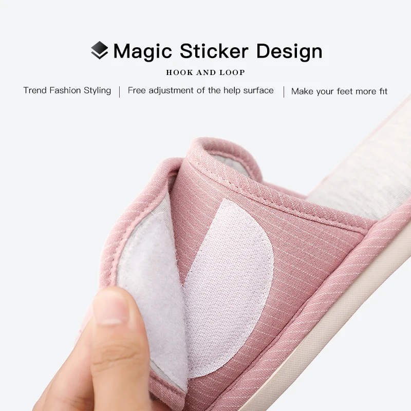 Льняные домашние тапочки Сезон весна-осень Женская домашняя обувь для спальни