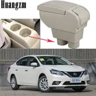 Большой подлокотник для Nissan Sylphy Versa Tiida Latio 2007-2011 двухслойный ящик для хранения на центральной консоли 2008 2009 2010