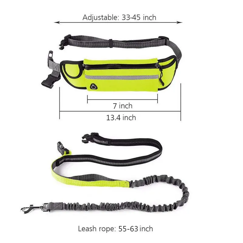 Водонепроницаемый Эластичный поводок для собак пояс бега с поддержкой Hands Free