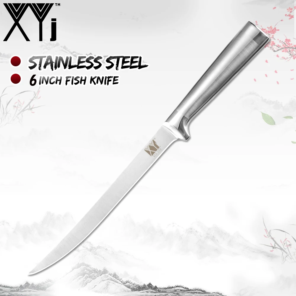 

XYj кухонный нож 3Cr1 3mov, ножи из нержавеющей стали для резки рыбы, костей, эвисерата, рыбы, скульптуры, мясника, острые инструменты для готовки