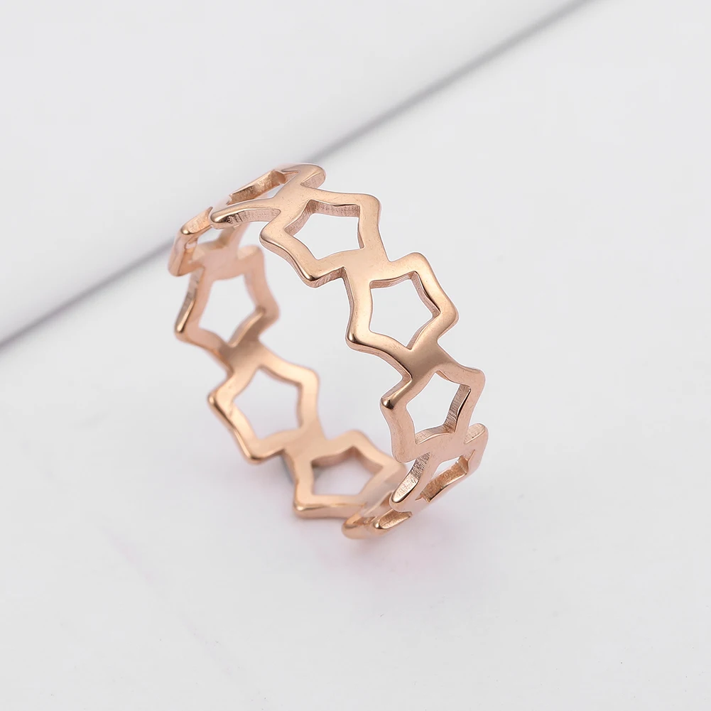 Skyrim Простой вырез пятиугольник обручальное кольцо для женщин Элегантный браслет