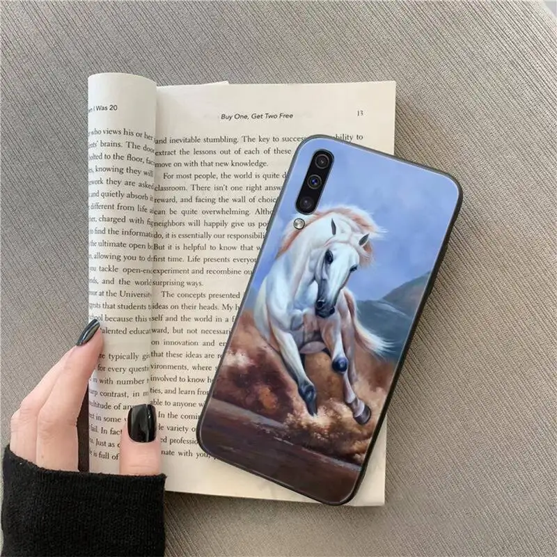 

Animal horse aesthetics Steed art Phone Case For Samsung galaxy S 9 10 20 A 10 21 30 31 40 50 51 71 s note 20 j 4 2018 plus