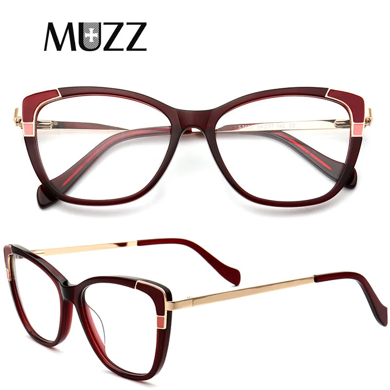 Женская оправа кошачий глаз с бабочками большая ацетатная для очков по