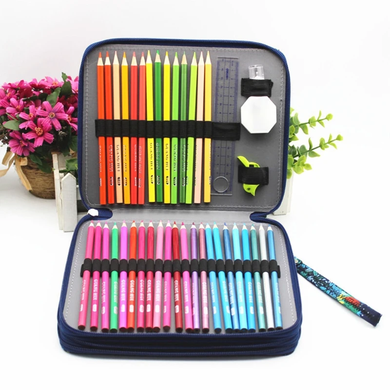 

Kawaii Pencil Case Big 120 Holes Pen Box for Girls Boys Back to School Pencilcase Large Cute Penal Cartridge Bag