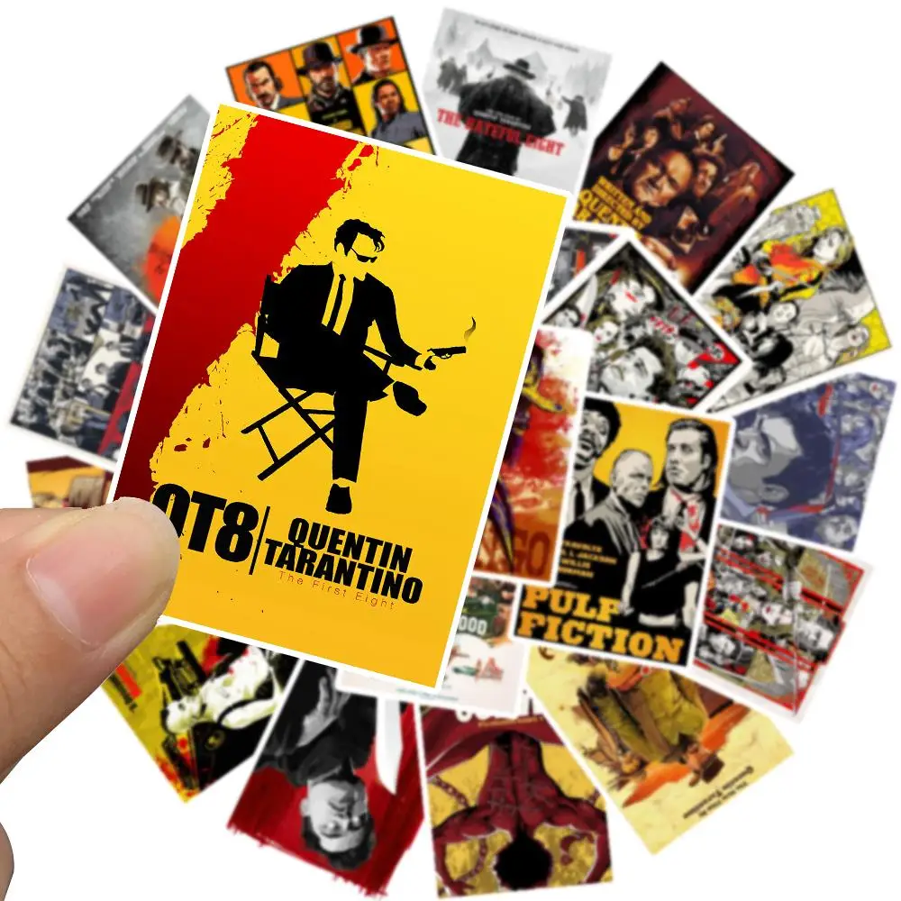 Pegatinas de pel&iacute;cula de Pulp Fiction/kill Bill para port&aacute;til, decoraci&oacute;n de refrigeradores, pegatina de juguete impermeable, 24 Uds.-3