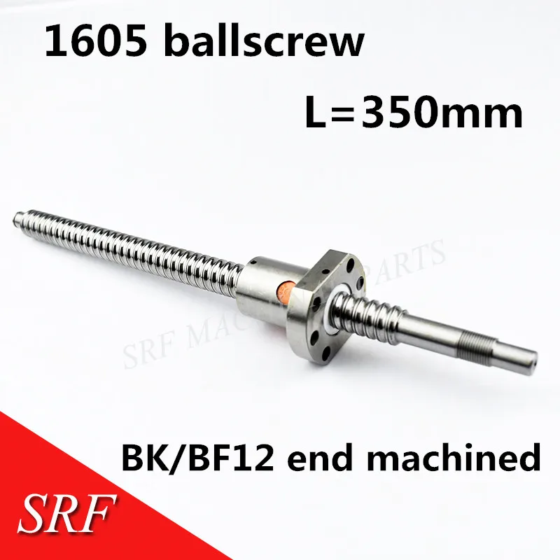 16 мм Диаметр шарикового винта SFU1605 набор шариковых винтов: RM1605-L350mm С7 свернутый