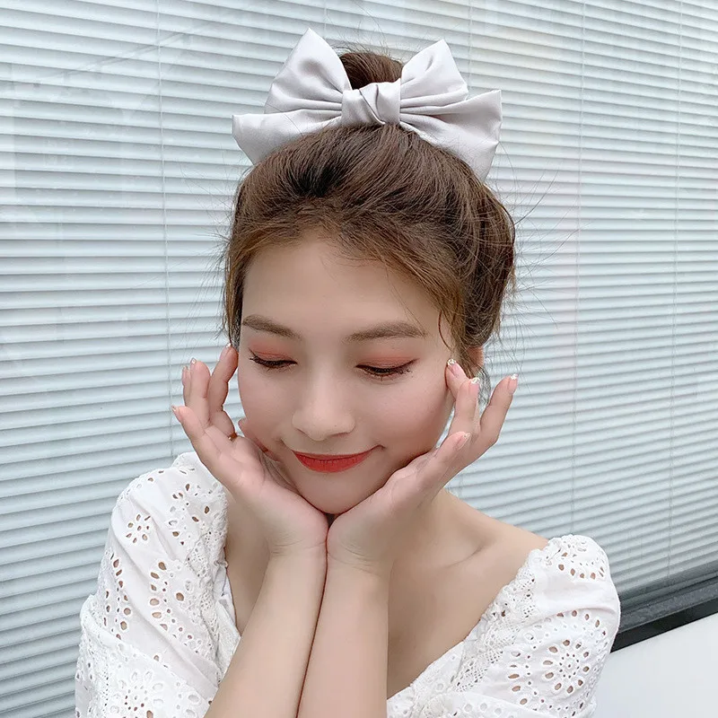

Girls Bow Women For Clip Accessories Hairgrips Hair Chiffon Fashion Barrette Big