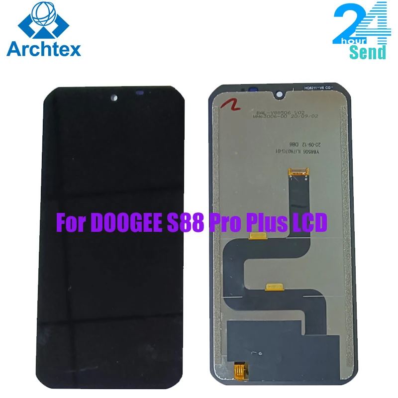 

Для оригинального ЖК-дисплея DOOGEE S88 Pro + кодирующий преобразователь сенсорного экрана в сборе 6,3 дюймов для ЖК-дисплея Doogee S88 Plus