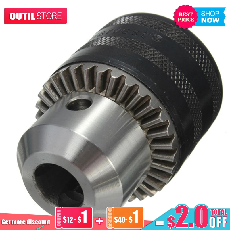

FGHGF High Quality 1.5 To 13mm Heavy Capacity Key Type Drill Chuck Adapter For Rotary Hammer Power Tools Accessories