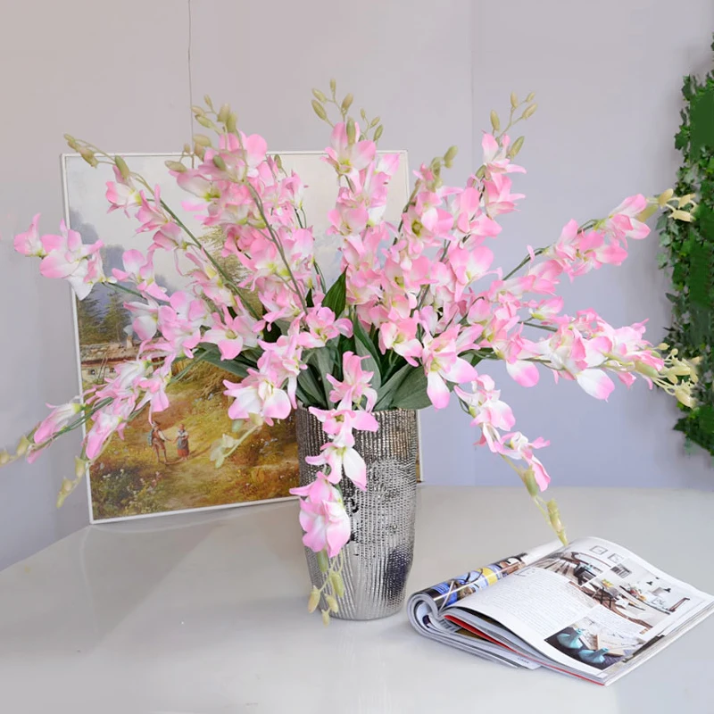 Искусственные цветы орхидеи JAROWN шелковые ветки цветок каттлеи Бабочка Орхидея