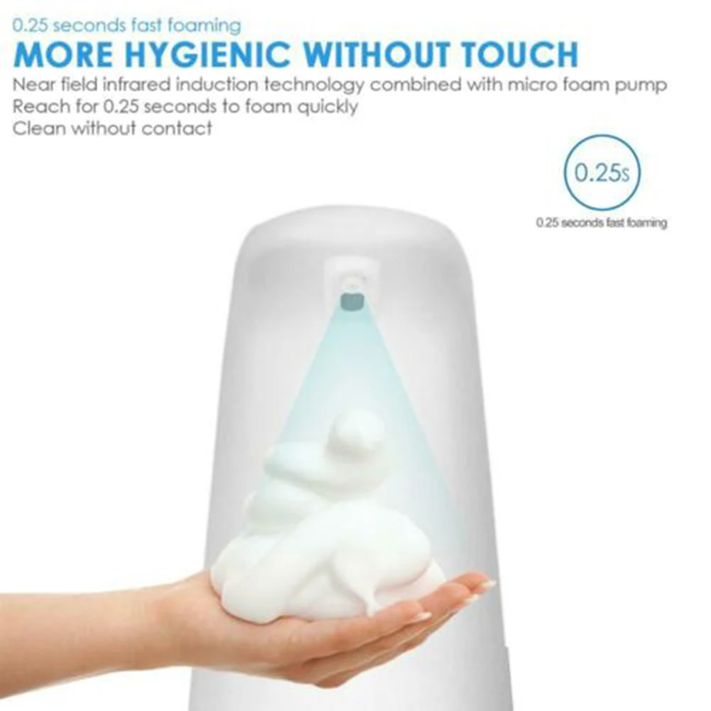 

Washer Cleaning Automatic Foam Soap Dispenser Touchless Sensor Hand for Home Bathroom DC120