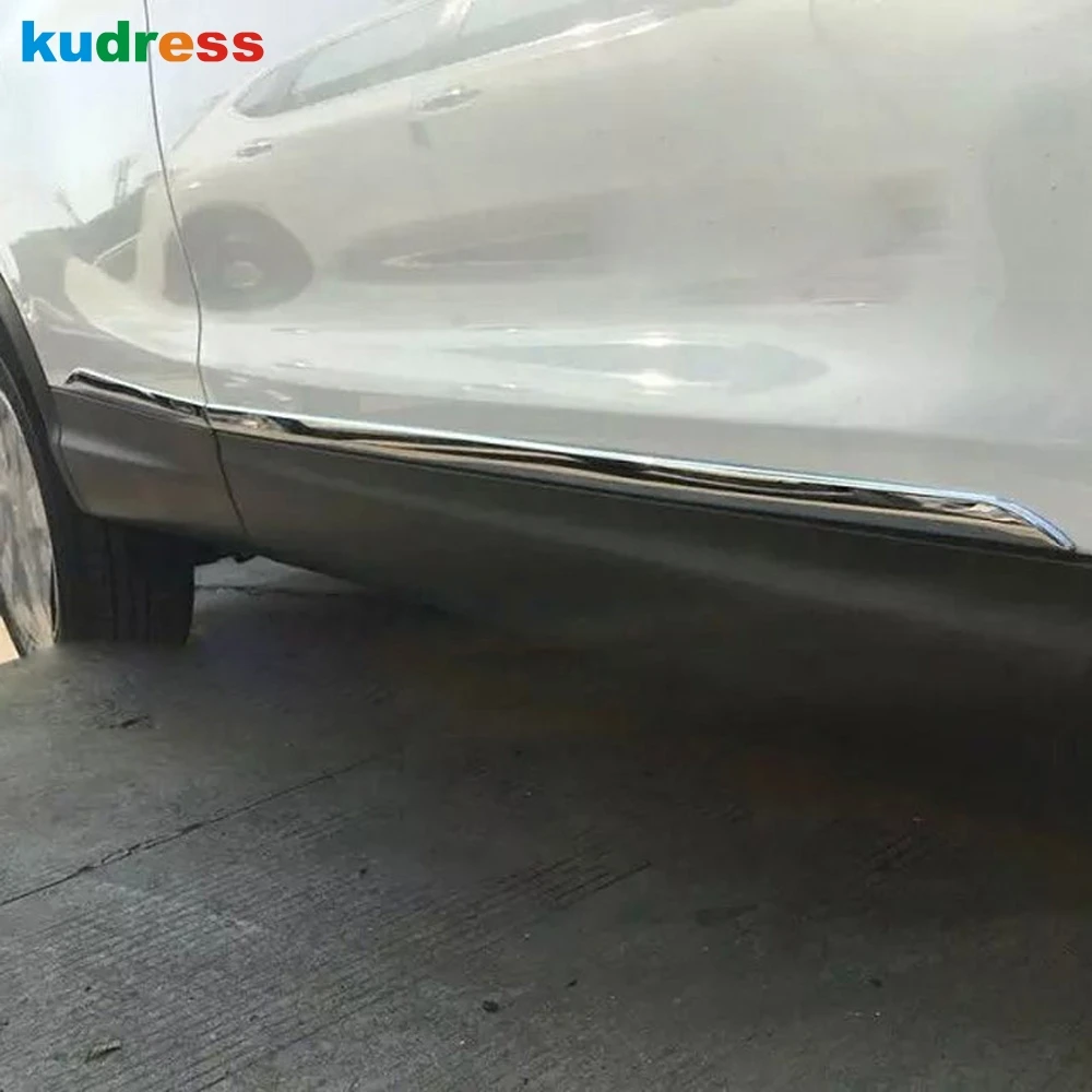 Для Nissan Qashqai J11 2014 2019 ABS Хромированная полоса обшивки боковой двери молдинг