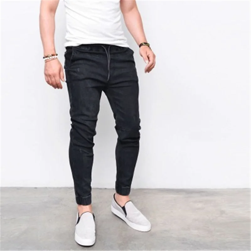 

Trousers for Mans Skinny Jeans Denim Pants Men's Clothing Vintage Europe America Style Stretch Pant