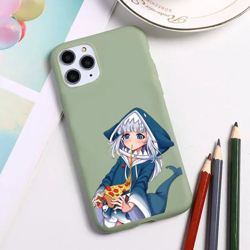 Чехол для телефона Hololive Gura Gawr shark Girl iphone 12 11 Pro Max Mini XS 8 7 6 6S Plus X SE 2020 XR силиконовый