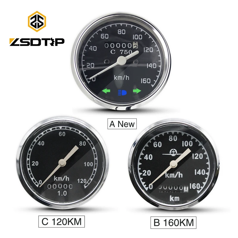 Оригинальный Спидометр ZSDTRP 0 120/160 км/ч Урал K750 поворотный светильник с головкой