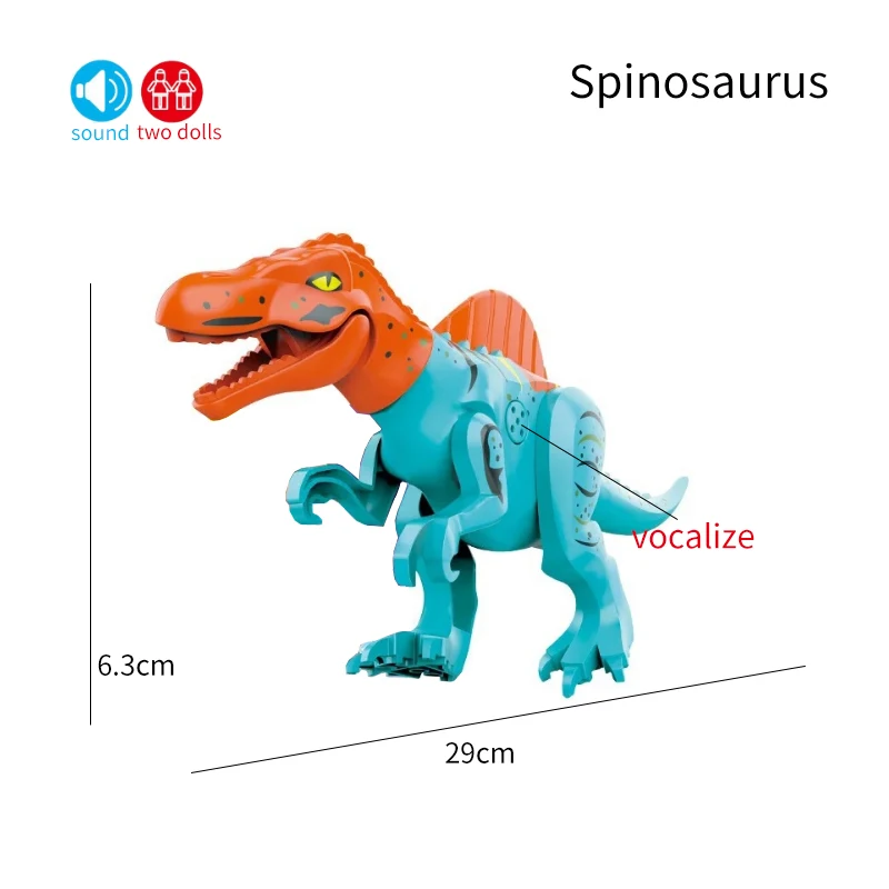 Конструктор Мир Юрского периода 2 фигурки динозавров стиgimoloch Voice Dino Park