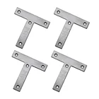 Угловые кронштейны из стали, Т-образные, фиксируемый бандаж, 10 шт.