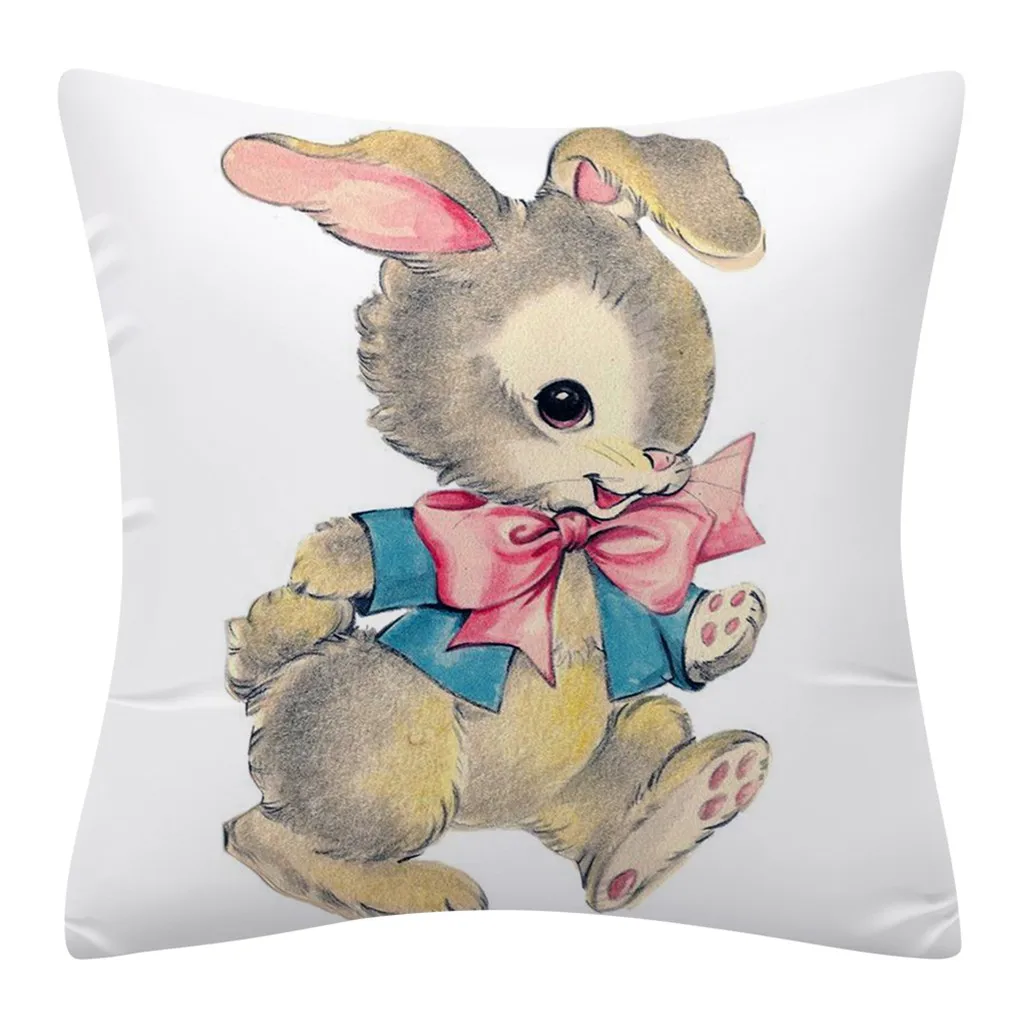 Чехол для Пасхальной подушки Ouneed наволочка с принтом кролика чехол из полиэстера