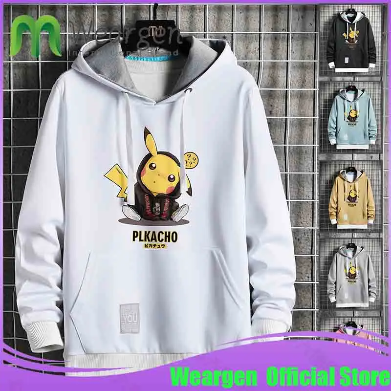 Новые повседневные толстовки Weargen мужские Модные свободные пуловеры с принтом