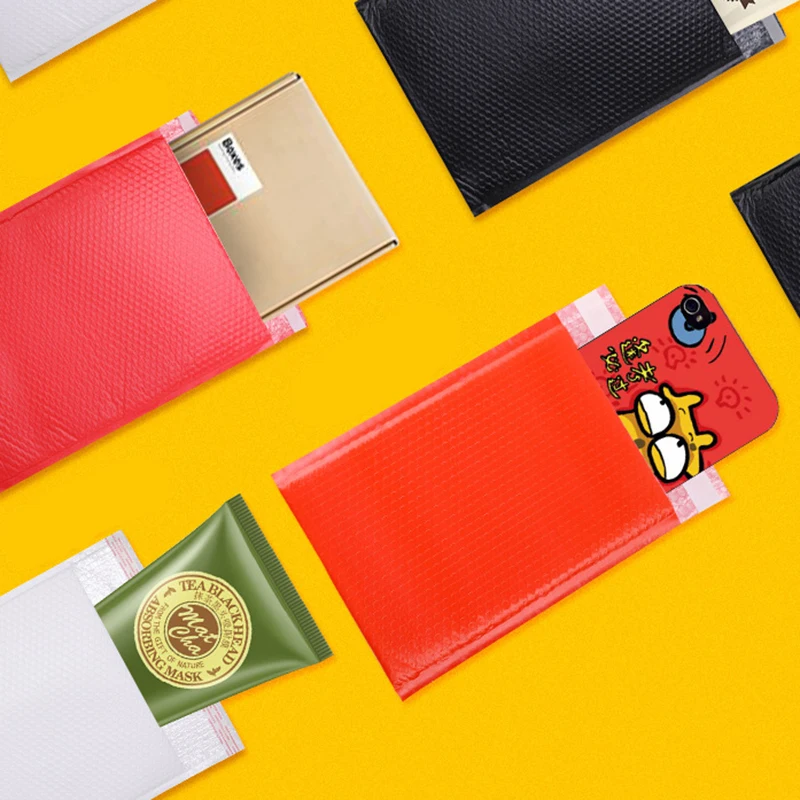 

30Pcs Colorful Plastic Bubble Mailers Padded Shipping Mailing Bag Waterproof Packaging Envelopes Shockproof Courier Bags 18x23cm