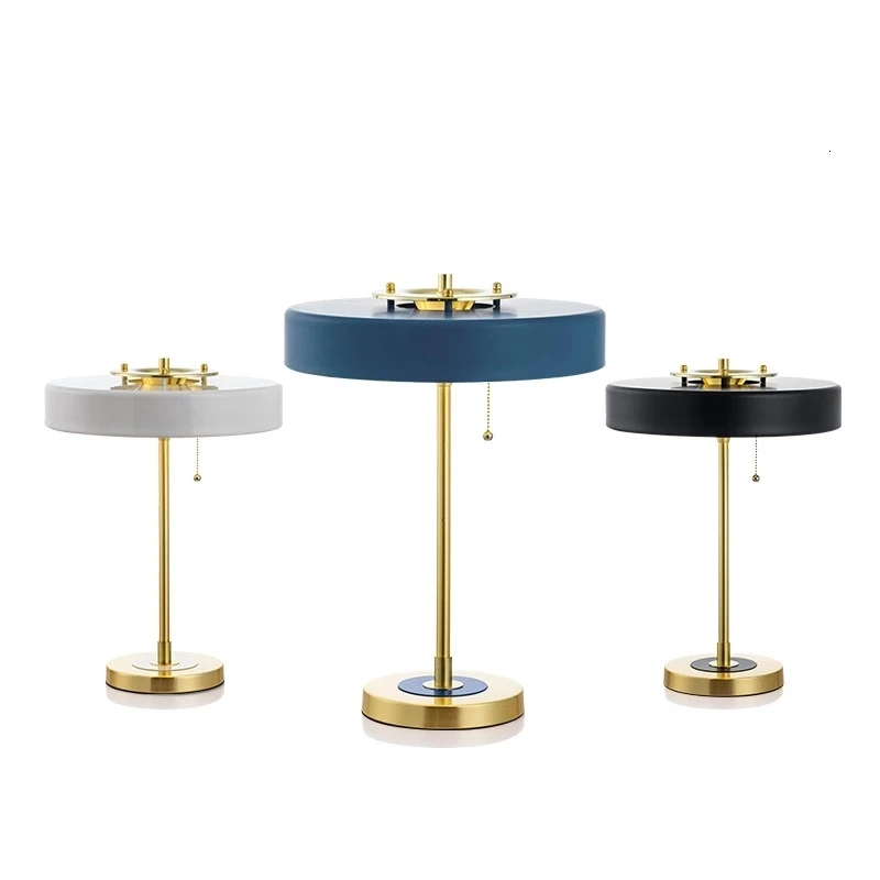 Лампа для спальни белого черного синего цвета акриловый светильник алюминиевая