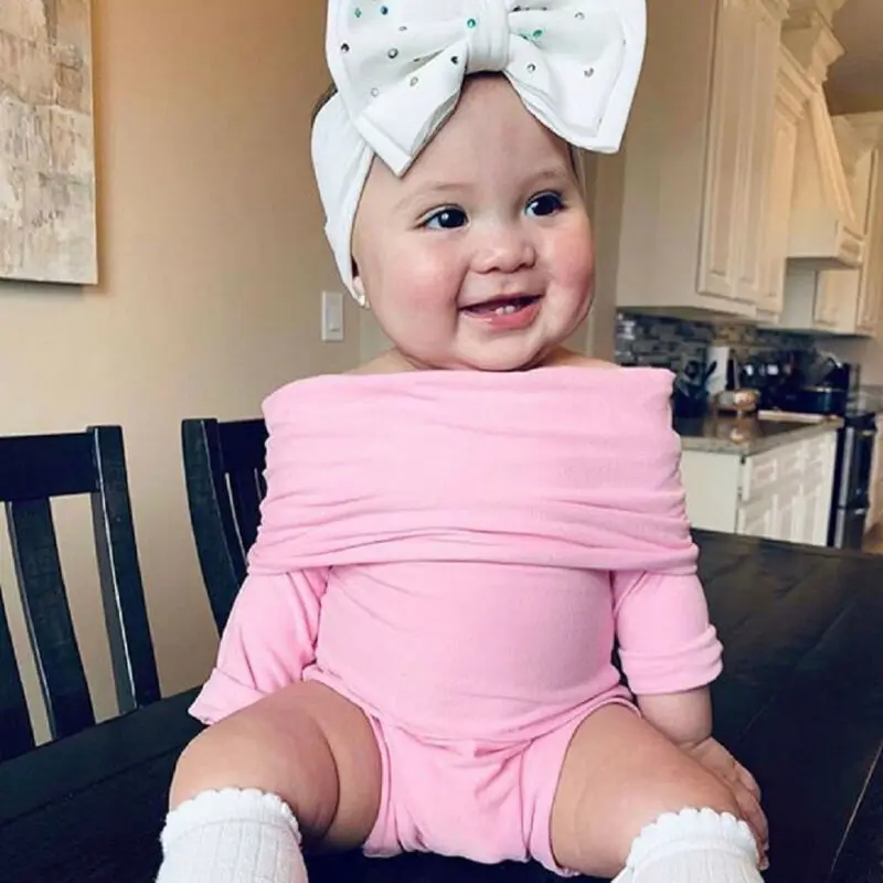 Боди теплое хлопковое с длинным рукавом и круглым вырезом на возраст 0 24