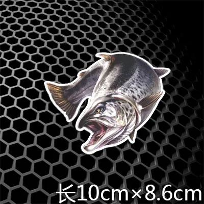 H8119 100x86mm Белая приманка на окуня Weever Bass, наклейки для автомобиля, наклейки для рыбалки, авто, оконный хвост, рыбный бак, автомобильный стиль, 3 м - Название цвета: H8119 100x86mm
