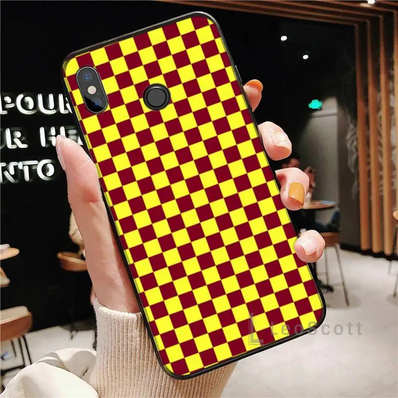 

Cartoon Grid Phone Case For Xiaomi Redmi Note 4 4x 5 6 7 8 pro S2 PLUS 6A PRO