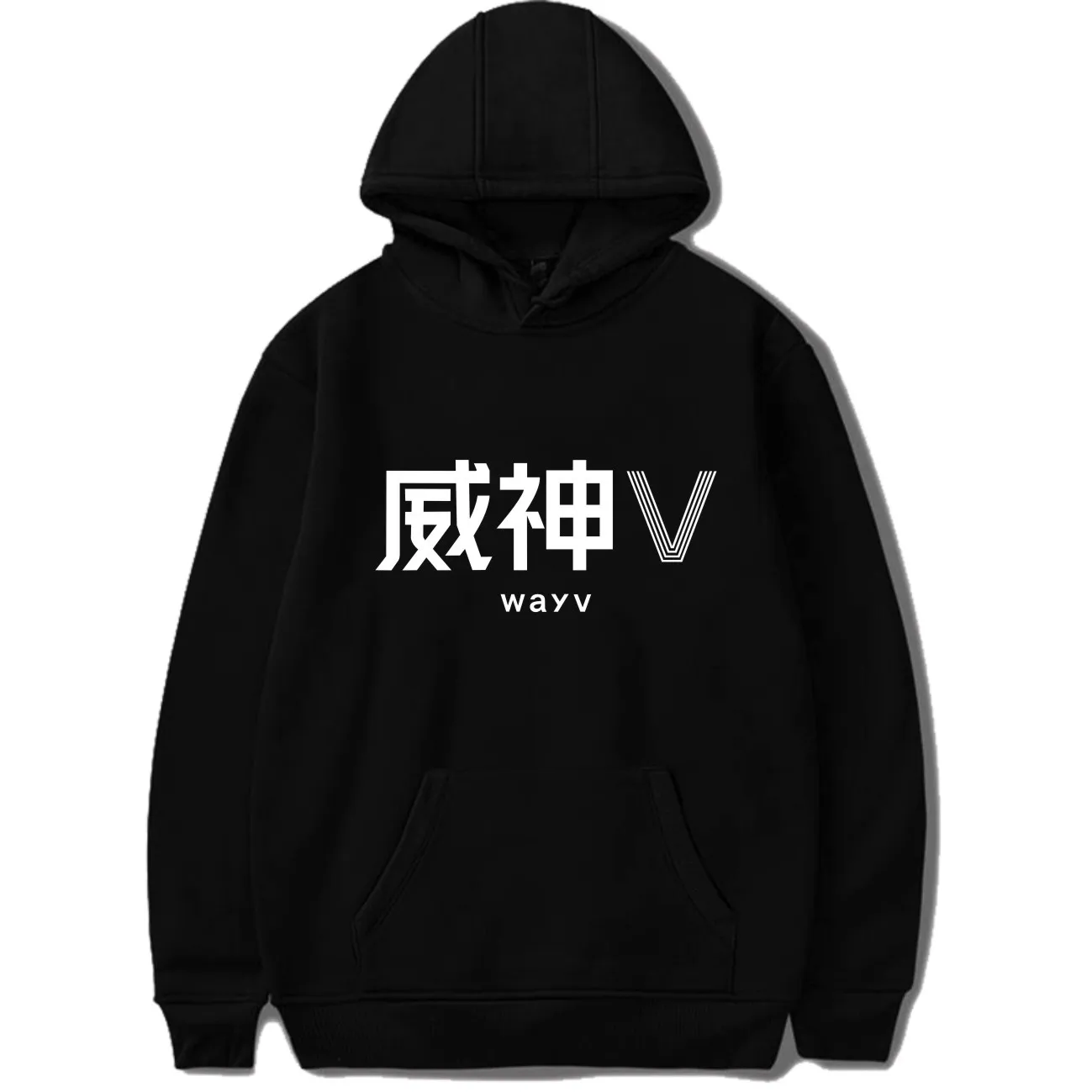 Kpop WayV Поддержка толстовки Толстая Повседневная Спортивная толстовка с капюшоном