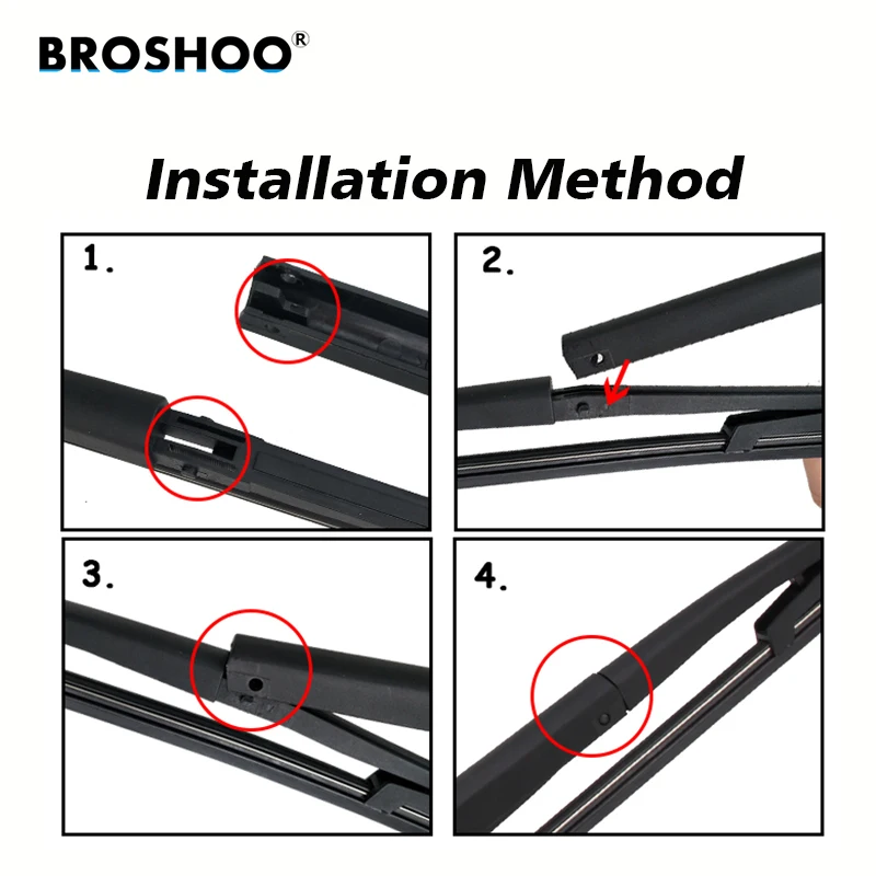 

BROSHOO Car Rear Wiper Blades Back Windscreen Wiper Arm For Alfa Romeo 156 (1997-2005) 340mm,Windshield Auto Styling Accessories