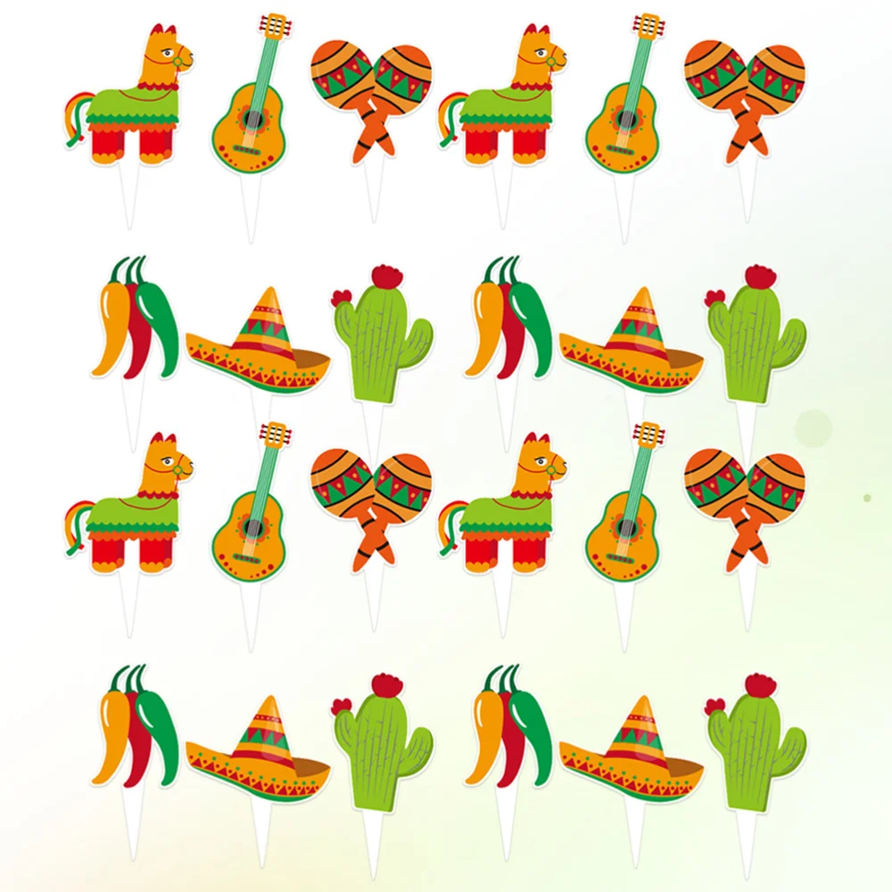 24 шт. мексиканские бриллианты украшение для торта дизайн альпака десертная